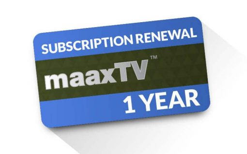 MAAXTV LN4000/5000 - 1 Year Renewal Card / PIN