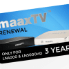 MAAXTV LN4000/5000 - 3 Year Renewal Card / PIN