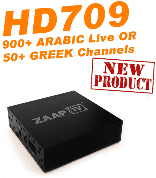 ZAAPTV HD709 - New 2018 Model