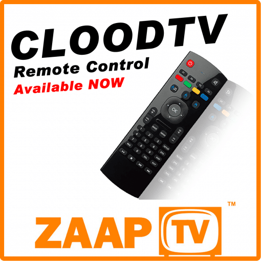 ZAAPTV CloodTV Remote Control