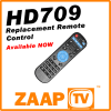 ZAAPTV HD709 Remote Control