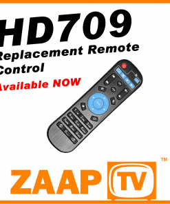 ZAAPTV HD709 Remote Control