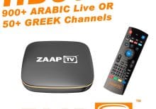 GlobeTV.com.au - ZAAPTV HD809 with 2 Years ARABIC or GREEK