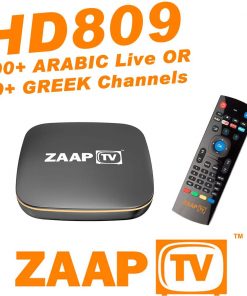 GlobeTV.com.au - ZAAPTV HD809 with 2 Years ARABIC or GREEK